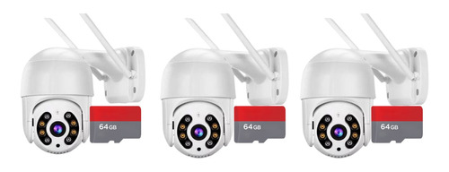 Kit 3 Câmera De Wi-fi A8: Vigilância Avançada Full Hd + 64gb