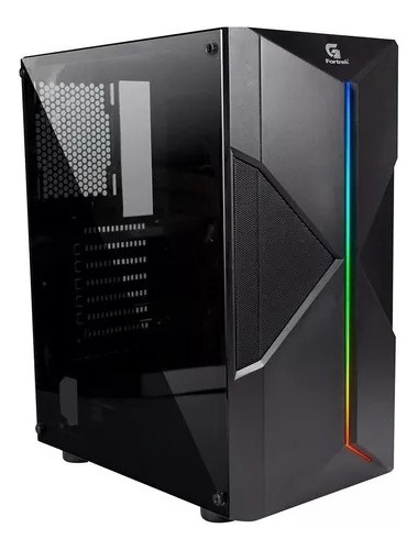 Gabinete Gamer Fortrek Rgb Mid Tower Holt Preto