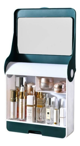 Caja Organizador De Cosméticos Maquillaje Con Espejo