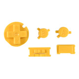 Botones Color Amarillo Solido Para Game Boy Color (gbc)