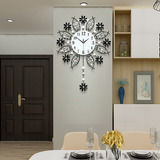 Reloj De Pared Jtwalclock, Grande, Decorativo, Silencioso Color De La Estructura Blanco/negro Color Del Fondo Blanco