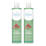  2 Shampoo Chile Y Romero Anti Caída Y Crecimiento Cabello