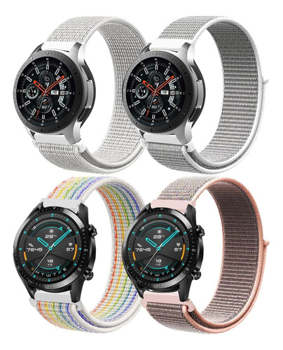 4 Correas De 22 Mm Para Samsung Galaxy Watch/huawei Watch Gt