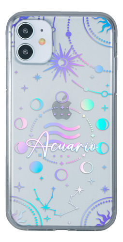 Funda Para iPhone Uso Rudo Para Mujer Signo Zodiaco Acuario