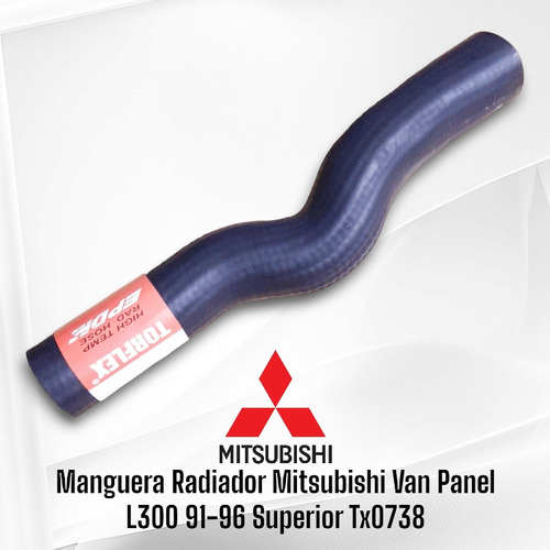 Manguera Radiador Mitsubishi Van Panel L300 91-96 Superior  Foto 2