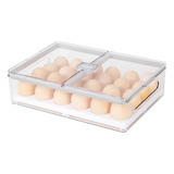 Transparent Kitchen Egg Carton With Lid - Fridge 1