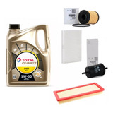 Kit 4 Filtros + Aceite Total Ineo Peugeot 308 408 Thp 1.6