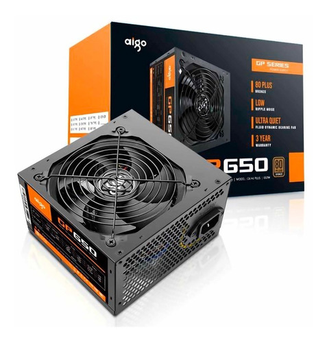 Fuente De Poder Aigo Certificada 650w 80 Plus Bronze