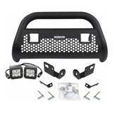 Burrera Rc2  Negro Chevrolet S10 16-18 C Focos Led 