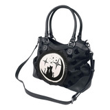 Bolsa Estilo Gótico Con Gatos Y Luna Elegante Dark Vampiresa