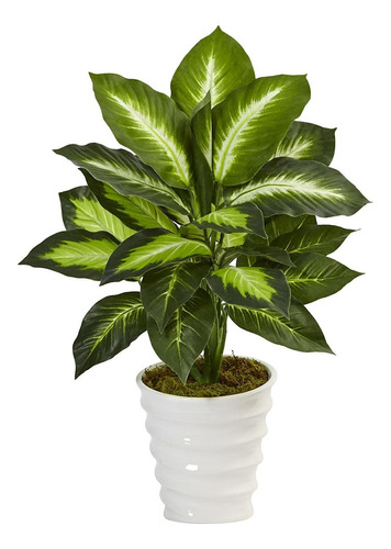 Plantador De Remolino Artificial Dieffenbachia De 22 Pu...