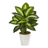 Plantador De Remolino Artificial Dieffenbachia De 22 Pu...