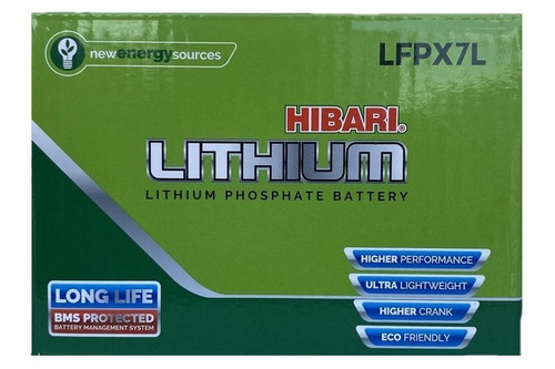 Bateria Hibari Litio Ytx7a-bs Lfpx7 Kymko Agility 125 2.0
