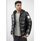 Campera Puffer Invierno Hombre Importada Pluma Sintetica 