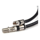 2 Cable Ext Coaxial Rg6 5 Y 7 Mt Con Empate Conector Tipo F