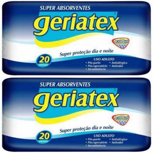 Kit 40 Unidades Absorvente Geriátrico Geriatex