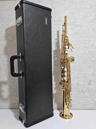  Sax Soprano Yamaha Yss 475 Dourado Japão Usado Ref: 598