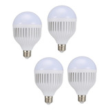 Pack X4 Ampolletas Recargables Led Ampolleta Inteligente 15w