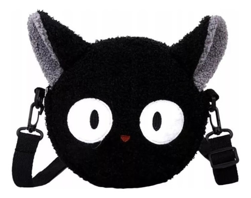 Bolso De Hombro Mujer Kawaii Negro Gato