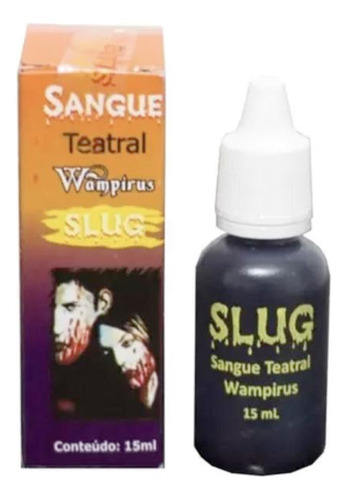 Sangue Artificial Falso Maquiagem Terror Halloween Slug 15ml