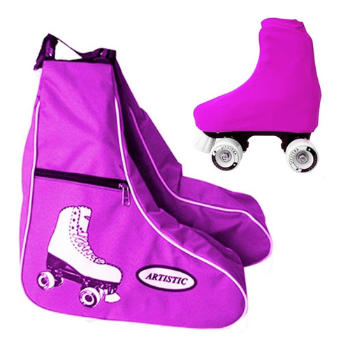 Bolso Alforja P/patines + Cubre Bota Lycra De Calidad El Rey