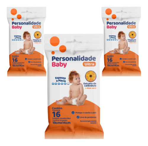 Kit Toalhas Umidecidas Personalidade Baby Ultra 48 Unidades