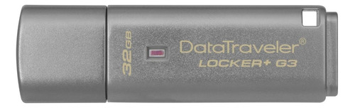 Memoria Usb Kingston Datatraveler Locker+ G3 Dtlpg3 32gb 3.0 Plateado