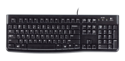 Teclado Usb Logitech K120 Preto (920-002481)