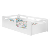 Cama Infantil Solteiro Montessoriana Branca