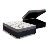 Cama Baú Casal: Colchão D33 Ortobom Light Saúde+box Crc Sue