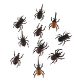 Zz Lote 10 De Plástico Vivido Escarabajos Insectos Modelo