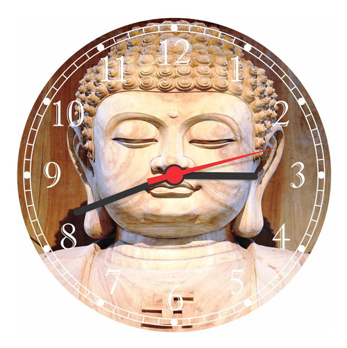 Relógio De Parede Budismo Buda Meditação Interior