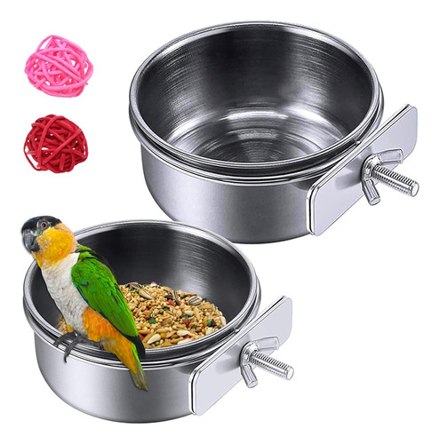 Tazon De Plato Para Comedero De Pajaros Cuenco De Acero Inox