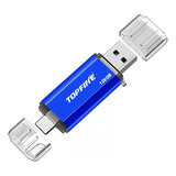 Pen Drive 128 Gb Duas Saidas Tipo C E Usb Otg