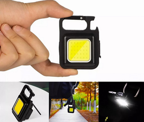 Mini Lampara Tactica Llavero Destapador Led Recargable