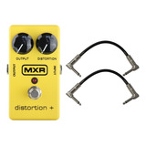 Mxr M104 Pedal De Distorsión Con Cables De Conexión