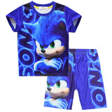 Sonic Game - Conjunto De Camisetas Y Pantalones Cortos De An