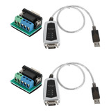 Cable Adaptador Convertidor De Serie Usb A Rs485 Rs422, 2 Pu