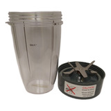 Vaso Nutribullet 24oz Plastico+cuchillas Originales