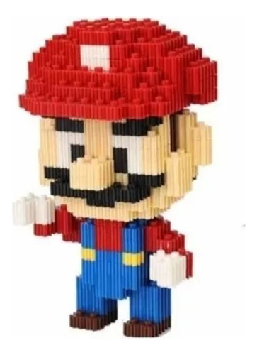 Mini Bloques Armable Figura 3d Micro Blocks Mario Bros