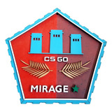 Placa Decorativa Relevo Mirage Cs:go Counter Strike 59cm