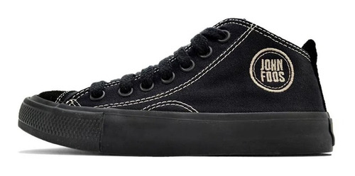 Zapatilla John Foos 164 Flashback Totally Black. D Oficial.