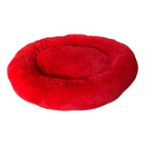 Cama Relajante Para Perros Y Gatos, Mediana(64 Cm) Rojo