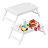 Mesa De Bandeja De Cama Artmeer Con Patas Plegables, Bandeja