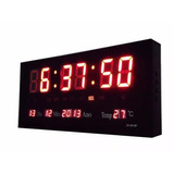 Relógio De Parede Led Digital Grande Termômetro 46cm*22cm