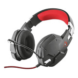 Audífonos Gamer Trust Carus Gxt 322 Negro Y Rojo