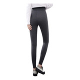 Calzas Termicas Con Piel  Spandex Mujer Tiro Medio Invierno