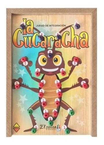 Juego Didáctico La Cucaracha Original Caja Grande En Madera