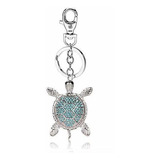 Llavero De Tortuga Marina Liavy - Cristal Brillante - Azul