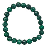 Pulseira Pedra Natural Malaquita Verde 8 Mm Proteção